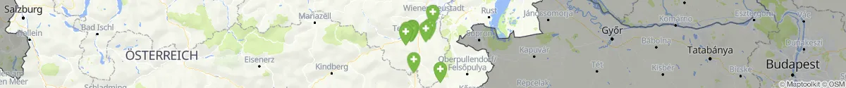 Kartenansicht für Apotheken-Notdienste in der Nähe von Wiesmath (Wiener Neustadt (Land), Niederösterreich)